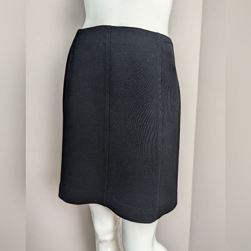 Vintage Teenflo Wool Skirt Women’s Black A-Line Made in Canada Sz 14